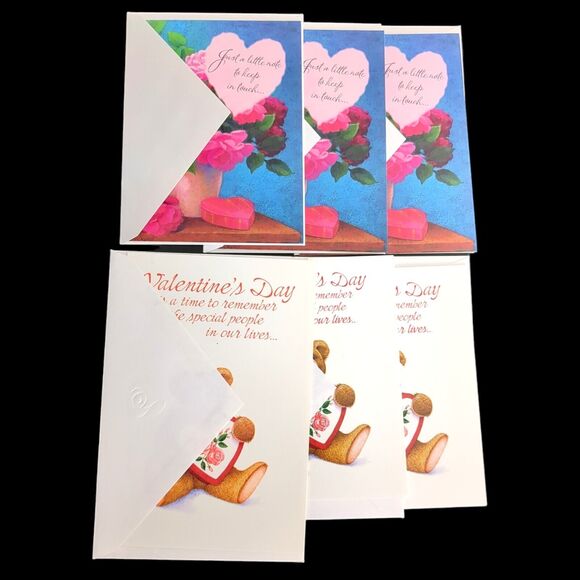 Valentines Day Greeting Card Lot 44 Cards Mix Lot Some Duplicated with Envelopes - Picture 3 of 6